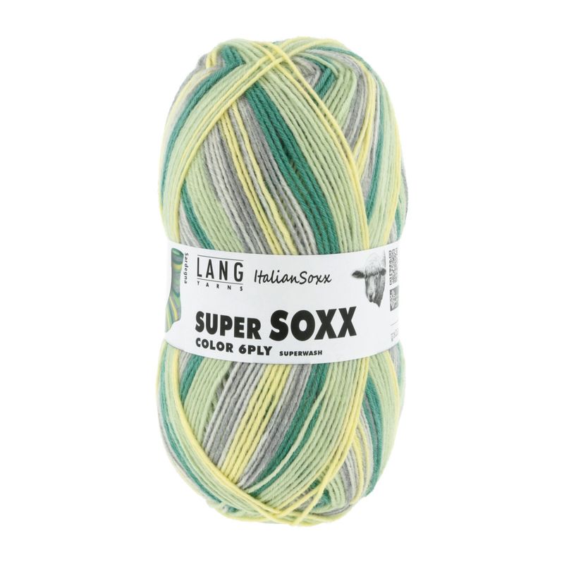 Super soxx 6ply -flerfarget